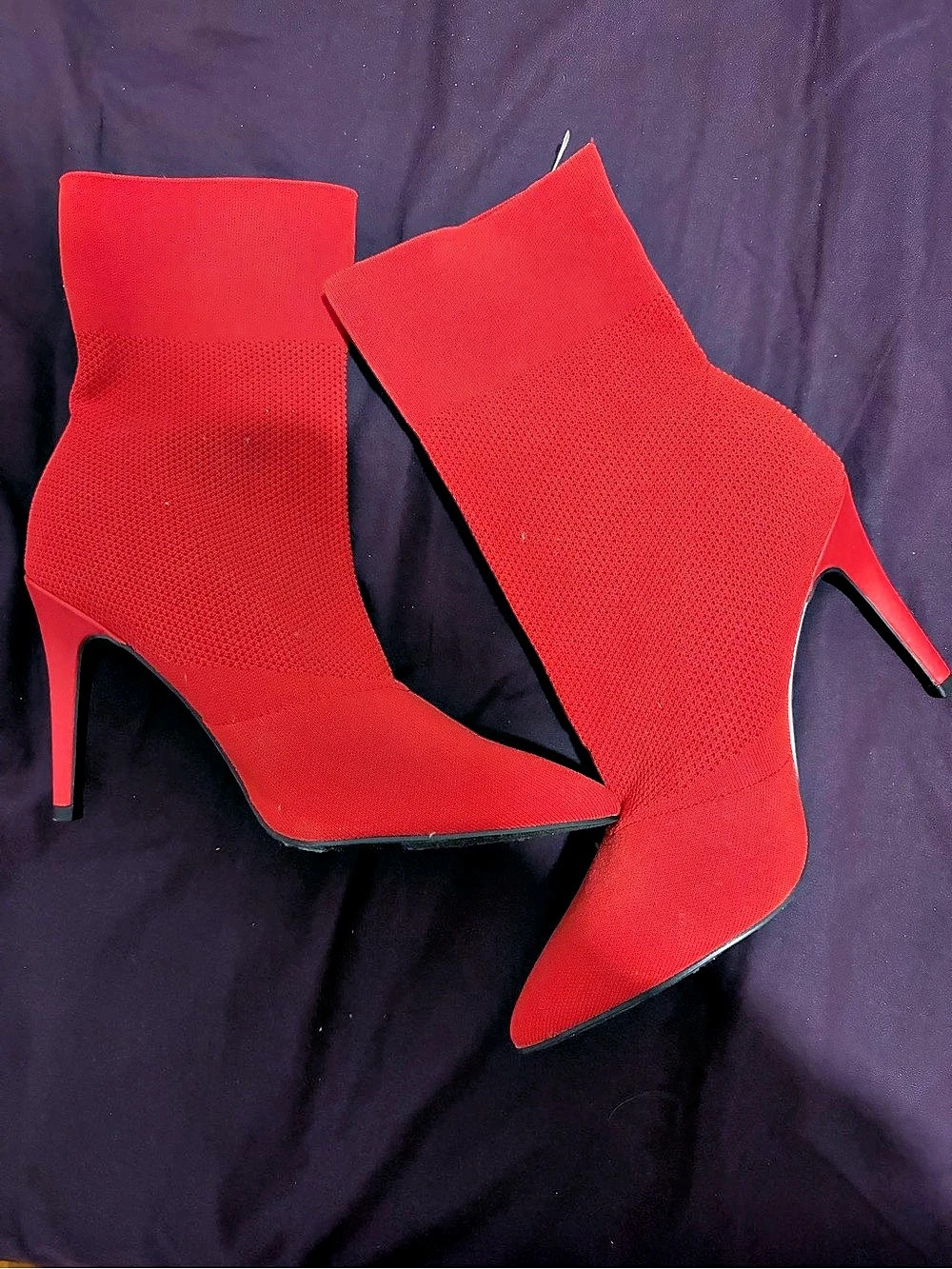 Red Heeled Boots US 8.5 never worn